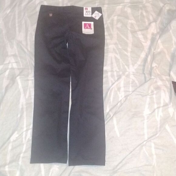 A+ uniform navy blue pants, size 9, waist 32, length 31 3/4, adjustable waistban - Picture 3 of 4